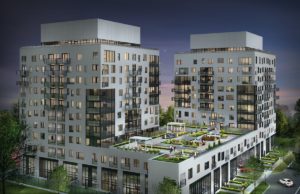 Exterior image of Gemini Condos in Oakville