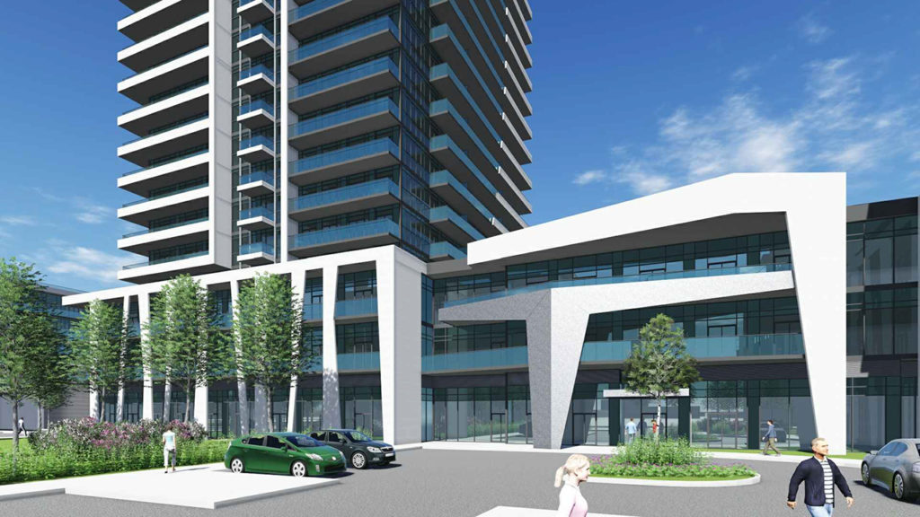 Sequence Condos Podium Rendering