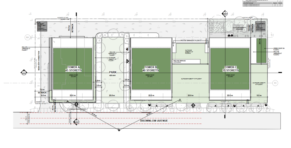 Brownlow architect sketch of the development