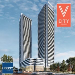 V City two building renderings